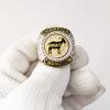 guancrown Goat Championship Rings Award Trophy Medal Greatest of All Time Gift for Tournament or League Champion Winner (just Ring, Size 14) view 3