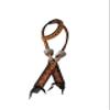 COLTORO SADDLE Leather One Ear Headstall and Breast Plate Set Hand Tooling Floral with Stainless Steel Attachments view 3