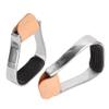 Rushbom Horse Riding Stirrups Western Horse Saddle Tack Overshoe Aluminum Cushioned Western Stirrups view 3