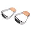 Rushbom Horse Riding Stirrups Western Horse Saddle Tack Overshoe Aluminum Cushioned Western Stirrups view 4