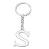 PATIKIL Initial Letter Keychain, Letter S Key Chain DIY Pendant Key Ring Bag Backpack Decor for Men Women Party Gifts Favors, Silver view 1
