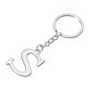 PATIKIL Initial Letter Keychain, Letter S Key Chain DIY Pendant Key Ring Bag Backpack Decor for Men Women Party Gifts Favors, Silver view 3