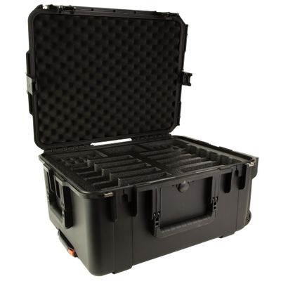 SKB iSeries Multi/10 Handgun Case, Black, Durable Protective Gun Case, Secure Latches, Water and Dustproof (3i-2217-10B-M)