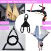 Aerial Trapeze Hardware Rotation For Straps Or yoga Hammock Lyra Hoop Two Point Apparatus Hanging From a Single Rig Point spin (Black set 2) view 3