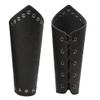 Medieval Bracers Leather Armguard Viking Leather Vambrace for LARP Ren Faire Renaissance Fantasy Costume view 1