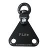Aerial Trapeze Hardware Rotation For Straps Or yoga Hammock Lyra Hoop Two Point Apparatus Hanging From a Single Rig Point spin (Black) view 1