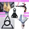 Aerial Trapeze Hardware Rotation For Straps Or yoga Hammock Lyra Hoop Two Point Apparatus Hanging From a Single Rig Point spin (Black) view 3