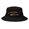 2024 2025 Sports Car Z06 C8 Amplify Orange Silhouette 8th Gen Corvette Owners Custom Embroidered Bucket Hat view 1