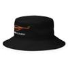 2024 2025 Sports Car Z06 C8 Amplify Orange Silhouette 8th Gen Corvette Owners Custom Embroidered Bucket Hat view 2