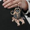 VALICLUD Horse Rhinestone Keychain Alloy Pendant Decorative Key Ring Stylish Bag Charm for Women Handbags and Backpacks view 3