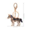 VALICLUD Horse Rhinestone Keychain Alloy Pendant Decorative Key Ring Stylish Bag Charm for Women Handbags and Backpacks view 4