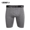 AND1 Mens Boxer Briefs - 6 Pack Platinum Performance Long Leg Boxer Briefs with Pouch - Boxers for Men, 9" Inseam (S-3XL), Size Small, Black/Red/Shadow/Charcoal Heather/Black view 4