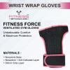 FITNESS FORCE Ventilated Weightlifting Gloves Workout Gloves for Men & Women with Built-in Wrist Wraps Fingerless Gym Gloves for Men Perfect for Exercise Fitness, Weight Lifting, Cross Training view 3