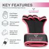 FITNESS FORCE Ventilated Weightlifting Gloves Workout Gloves for Men & Women with Built-in Wrist Wraps Fingerless Gym Gloves for Men Perfect for Exercise Fitness, Weight Lifting, Cross Training view 4