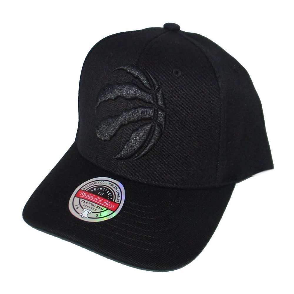 Mitchell & Ness Toronto Raptors Stretch Snapback Adjustable Hat Cap - Black