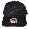 Mitchell & Ness Toronto Raptors Stretch Snapback Adjustable Hat Cap - Black view 2