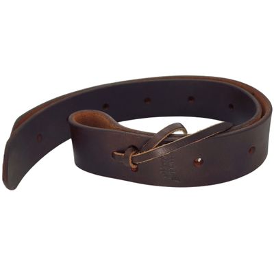 BlazingPaws Harneto Leather Western Horse Saddle Strap in Premium Top Grain Leather (18" - Double Ply, Brown: Off Billet)
