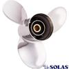 Rareelectrical New Stainless Steel Propeller Compatible with Yamaha 4 Stroke 15 Spline 80 50-140 Hp for Years 1999-2002 by Part Number 3441-138-13 Diameter 13.75" X 13" Pitch X 15-Spline 3 Blades Rh view 2