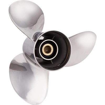 Rareelectrical New Stainless Steel Propeller Compatible with Yamaha 5.7L Est/Psr/Yems 15 Spline 260 1989-1993 by 3531-143-17 68F-45972-00-00 6G5-45978-03-98 Diameter 14.25" X 17" Pitch X 15-Spline