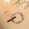 AD Beads Handmade Gemstone Stretch Elastic Bracelet Crystal Healing Reiki Nature's Beauty and Spiritual Essence Unisex (10mm, Fluorite) view 3