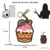 CHALA Foodie Collection Women's Decorative Key Fob/Coin Purse Accessory - Cupcake view 3