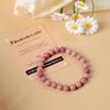 AD Beads Handmade Gemstone Stretch Elastic Bracelet Crystal Healing Reiki Nature's Beauty and Spiritual Essence Unisex (8mm, Rhodochrosite) view 3