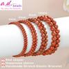 AD Beads Handmade Gemstone Stretch Elastic Bracelet Crystal Healing Reiki Nature's Beauty and Spiritual Essence Unisex (4mm, Red Jasper) view 2