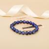 AD Beads Handmade Gemstone Stretch Elastic Bracelet Crystal Healing Reiki Nature's Beauty and Spiritual Essence Unisex (6mm, Blue Sodalite) view 3