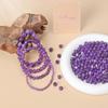 AD Beads Handmade Gemstone Stretch Elastic Bracelet Crystal Healing Reiki Nature's Beauty and Spiritual Essence Unisex (6mm, Purple Amethyst) view 4