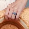 Egnaro Women's Stackable Silicone Rings, 2.5/5.5mm Wide 1.8/2mm Thick Bands view 3