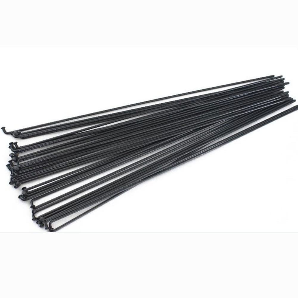 DubMag Steel Spokes,Bike Spokes,40pcs 14G J Bend Steel MTB Road Bike Bicycle Spokes with Nipples and Bicycle Spoke Reflectors 76-305 mm (Color : 172mm) (Color : 80 Mm) (Color : 117 Mm)
