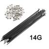 DubMag Steel Spokes,Bike Spokes,40pcs 14G J Bend Steel MTB Road Bike Bicycle Spokes with Nipples and Bicycle Spoke Reflectors 76-305 mm (Color : 172mm) (Color : 80 Mm) (Color : 117 Mm) view 2