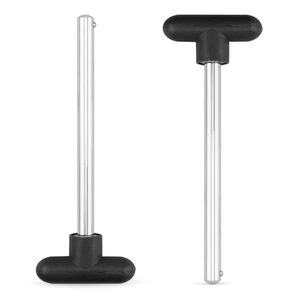 2 PCS Weight Stack Pin, Weight Stack Pin Replacement, Fit for Fitness Universal Home Gym Exercise Machine Parts & Accessories Pin Tensile 3/8 Diameter 5-1/2" Locking Space, 2pcs