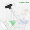 2 PCS Weight Stack Pin, Weight Stack Pin Replacement, Fit for Fitness Universal Home Gym Exercise Machine Parts & Accessories Pin Tensile 3/8 Diameter 5-1/2" Locking Space, 2pcs view 3