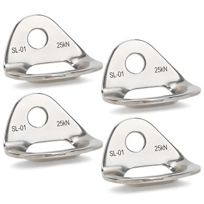 HERCHR 25KN Climbing Hanger, 4 Pcs Heavy Duty Stainless Steel Anchor Bolt Hanger Climbing Accessories for Rappelling Rescue Hammock Installation Trailer Tie Downs Home Gyms Exploration
