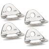 HERCHR 25KN Climbing Hanger, 4 Pcs Heavy Duty Stainless Steel Anchor Bolt Hanger Climbing Accessories for Rappelling Rescue Hammock Installation Trailer Tie Downs Home Gyms Exploration view 1