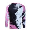 Kids Mountain Bike Shirts Child Cycling Jersey for Girls Boys Youth Long Sleeve Clothing MTB Bicycle Downhill BMX Tops Pink view 2