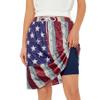 Zando Women's Patriotic Skorts: 4th of July Outfit with Pockets - Casual Summer Skirt Shorts, Star Print XX-Large view 1
