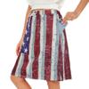Zando Women's Patriotic Skorts: 4th of July Outfit with Pockets - Casual Summer Skirt Shorts, Star Print XX-Large view 2