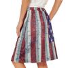 Zando Women's Patriotic Skorts: 4th of July Outfit with Pockets - Casual Summer Skirt Shorts, Star Print XX-Large view 4