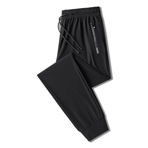 Syeelopri Active Stretch Unisex Ultra Stretch Quick Drying Pants, Fast Dry Stretch Pants Light and Thin (A-Black,3XL)