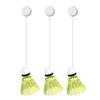 Hisocute Badminton Training Telescopic Elastic Rod Trainer Self Study Rebounds Power Base Practicing Set for Badminton Self Study Shuttlecock Rebounds, three sets view 1