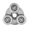 IDOLOVA 36T 38mm Planetary Gear with Clutch for Motor Electric Bike E-Bike Steel Gear Ebike Parts, silver view 1