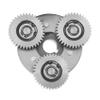 IDOLOVA 36T 38mm Planetary Gear with Clutch for Motor Electric Bike E-Bike Steel Gear Ebike Parts, silver view 4