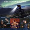 MOUDOAUER Rechargeable LED Headlamps with 3 Bright Modes Torch Work Light Bar Head Band Lamp for Outdoor Running, Camping Hiking view 4