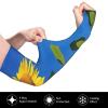 HDAODNM Sunflower Shooter Sleeves for Women Men Flower Sun Sleeves Cooling Arm Sleeves Cute Arm Cover Sleeves view 3