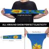 HDAODNM Sunflower Shooter Sleeves for Women Men Flower Sun Sleeves Cooling Arm Sleeves Cute Arm Cover Sleeves view 4
