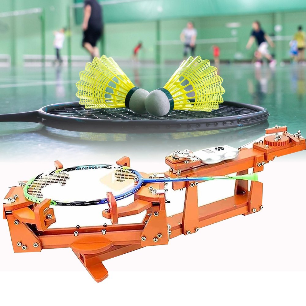 FJYAWEN Badminton Racket Restringer Fast Weaving Tabletop Racket Stringing Tools DIY Racket String Tools for Tournament