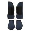 Comprehensive Protective Horse Tendon Boot Set Shock Absorbing, Navy Blue, Includes Front & Hind Leg Guards Size M Optimal Solution for Equestrian Athletes in Showjumping (A set of navy blue 2400ml) view 1