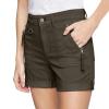 midelxp Stretchy Jean Shorts for Women 2024 Y2k High Waisted Rolled Hem Denim Shorts Summer Casual Cargo Shorts with Zipper Pockets Cute Preppy Hiking Shorts Comfy Juniors Shorts Tummy Control Shorts view 1
